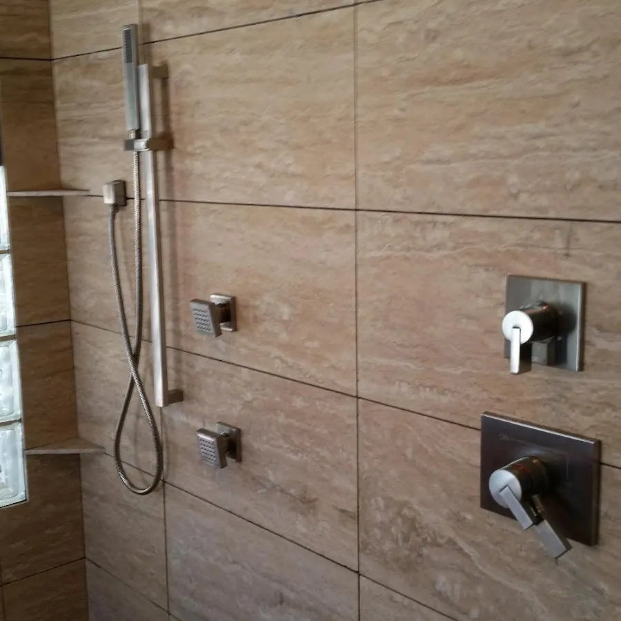 Shower fixture installation for Water Heater Replacement in Lincoln
